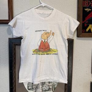 Vintage 60s Ultra RARE The Tale Of Grandfather Mole Promo Book Shirt Kids 14/16